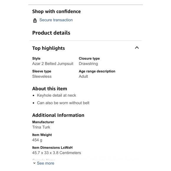 NEW Trina Turk Striped Jumpsuit Belted Sleeveless Halter Style Size Medium - Picture 5 of 13